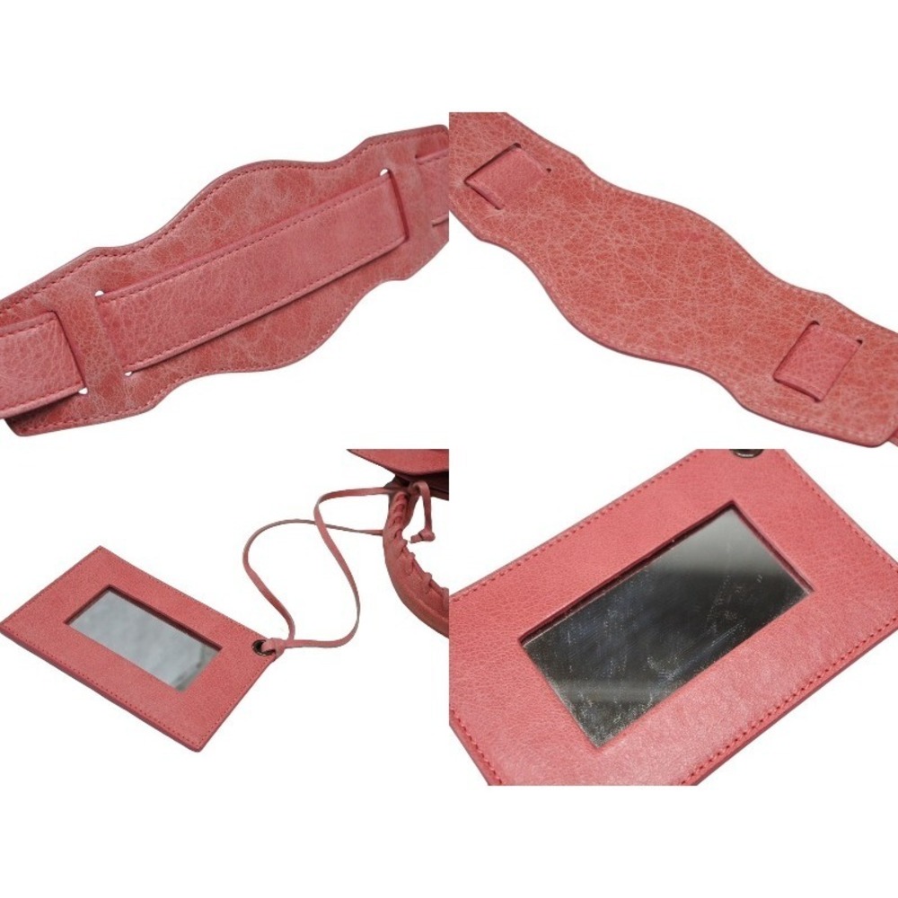 BALENCIAGA The Giant City handbag pink leather attached mirror - Picture 6 of 10